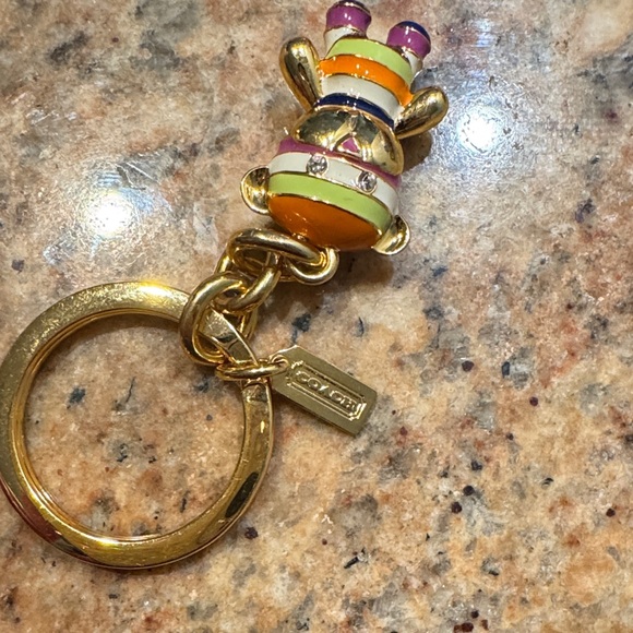COACH Multicolor Bear Keychain - Picture 3 of 3